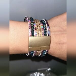 Multicolored Magnetic Closure Bracelet